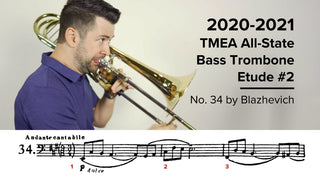 2020-2021 TMEA All State Bass Trombone Etude #2 – No. 34 by Blazhevich - Houghton Horns