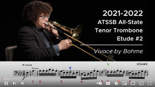 2021-2022 ATSSB All-State Tenor Trombone Etude #2 Vivace by Bohme - Houghton Horns