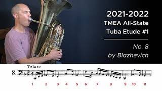 2021-2022 TMEA All-State Tuba Etude #1 – No. 8 by Blazhevich - Houghton Horns