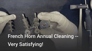 French Horn Annual Cleaning — Very Satisfying! - Houghton Horns