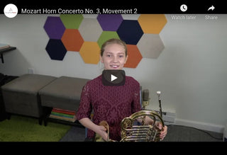 Mozart Horn Concerto No. 3, Movement 2 - Houghton Horns