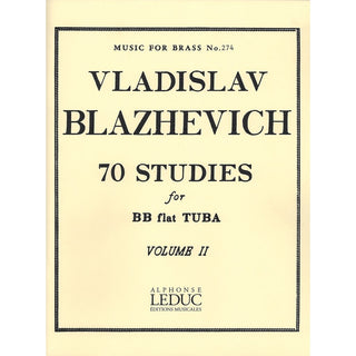 70 Studies For Bb Tuba. Volume II, by Vladislav Blazhevich - Houghton Horns
